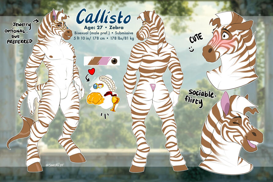 Reference sheet, 2 added expressions, added "likes"